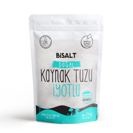 BiSALT Delice Doğal Kaynak Tuzu İyotlu İnce 2 kg