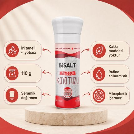 BiSALT Anadolu Kaya Tuzu Değirmen 110g